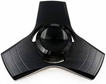 Vsace EDC Triangle Fidget Spinner Toy Hand Spinner High Speed Stainless Steel Bearing ADHD Focus Anxiety Relief Toys (Black)