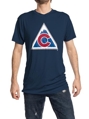 Photo 1 of *GREY* Calhoun NHL Mens Alternate Team Logo Moisture Wicking Performance Rashguard Short Sleeve T-Shirt (GREY, Large)