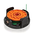 WORX WA0204 1-Piece Spool Line Replacement and Cap Combo with 0.08-Inch by 20-Feet Pre-Wound Twisted Line for Model WG190