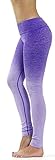 Prolific Health Fitness Power Flex Yoga Pants Leggings - All Colors - XS - XL (Large, Ombre PURPLE)