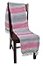 Open Road Goods Multi Color Mexican Falsa Blanket - Handwoven in Mexico - Great for The Beach, Picnics, Yoga, or a Throw! (Grey Pastel)