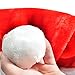 JOYIN 4 PCS Christmas Santa Hats Plush Red Velvet Christmas Hats for Holiday Party Presents Supplies XMAS for Adults and Kids
