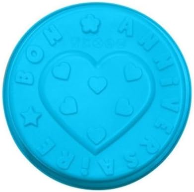 Bon Feste Arte Commerciale Di Buon Compleanno In Francese Stampo In Silicone Diametro 23 Cm Colore Blu Amazon It Casa E Cucina