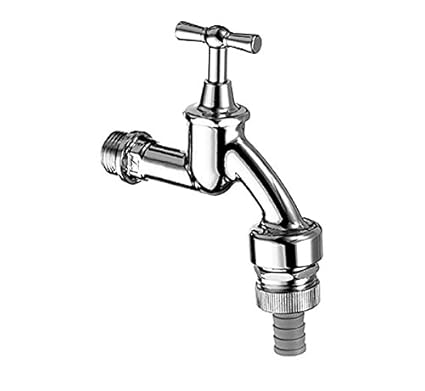 SCHELL 034170399 Auslaufventil / Ventil 1/2'' , Wasserhahn für Schlauchanschluss , Knebelgriff und Sicherungskombination, Sch