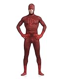 Spicylingerie Unisex Lycra Spandex Daredevil Zentai Costume Suits Half Open Face