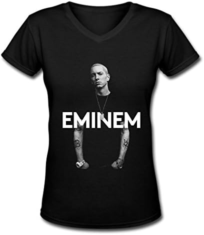 OIAE Women's Eminem fashion tour V Neck T Shirt XXL
