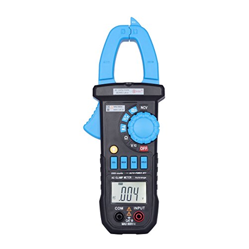 Digital Clamp Multimeter,LESHP 600A Auto-Ranging Digital Clamp On Meter & Multimeter with NCV,AC/DC Voltage,Resistor,Diode,AC current