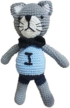iHanco I Love You Kitty Knitting DIY Kit Gray