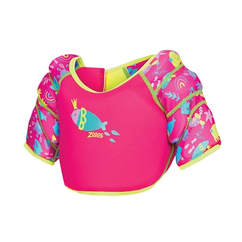 Zoggs Sea Queen Water Wings Vest, Pink, 1-2 Years (11-15 kgs)