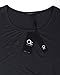 OUGES Women's Long Sleeve V Neck Button Down Midi Skater Dress with Pockets(Black067,XXL)