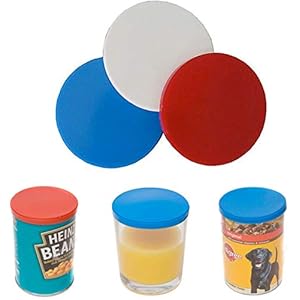 3x-Can-Covers-for-Cat-Dog-Food-Cover-Fits-Standard-Size-Tin-Plastic-Lid-Lids-x3-For-Tins-Baked-Beans KARRMA LTD 3x Can Covers for Cat Dog Food Cover Fits Standard Size Tin Plastic Lids,Durable Airtight Plastic Lids for…