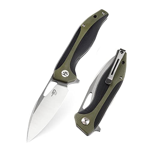 BESTECH KNIVES Pocket Folder Folding Knife 3.35" D2 Steel Blade, G10