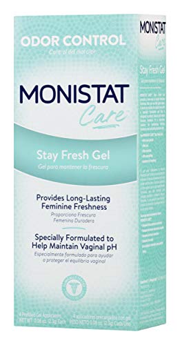 MONISTAT STAY FRESH GEL, ODOR ELIMINATING GEL FOR FEMININE CARE, FRAGRANCE FREE VAGINAL GEL, PREFILLED APPLICATORS, 4 COUNT