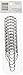 Heavy Duty Roller Shower Curtain Rings, Clipperton RollerRings, Set of 12, Roller Shower Curtain Hooks in Chrome