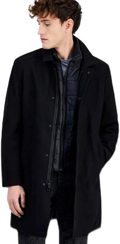 Amazon.com: DKNY Mens Dorian Raincoat, Black, 40 Regular