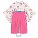 LIVEBOX Infant Baby Girls Infinity Japanese Kimono Cotton Toddler Romper(90: 15~24 months,Pink)