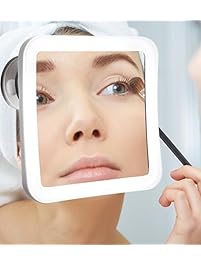 Secura 7X Magnifying Vanity Makeup Mirror with Natural Warm and White LED lighting and Locking Suction-Cup