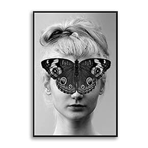 Framed Canvas Home Artwork Decoration Portrait Canvas Wall Art for Living Room, Bedroom - 16x24 inches
