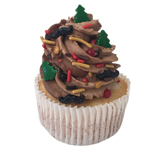 COOL MOM SPRINKLES LUMBERJACK MUSTACHE SPRINKLES MEDLEY (8 OZ.) – THEMED SPRINKLES FOR DECORATING CAKES, CUPCAKES, COOKIES & DESSERTS – MIXED IN THE USA/GLUTEN-FREE