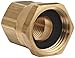 Dixon Valve & Coupling BAS974 Brass Fitting, Swivel Adapter, 3/4" GHT Female x 1/2" NPTF Female primary