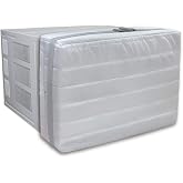Indoor Air Conditioner Cover for Window Units, Inside Window AC Cover for Winter, fits up to 21"x 15" x 3.5"(Light Gray)