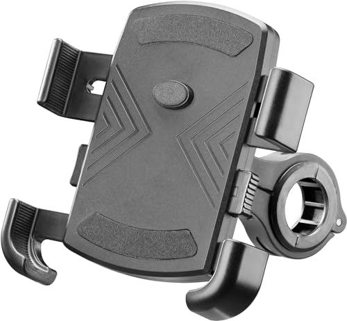 Interphone | SMMOTOCRAB23 | Support téléphone Portable pour Motos - Support Smartphone Universel pour potences de Guidon de 12 à 30 mm - Simple et sûr
