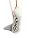 Best Yoga Socks - Anti-odor, Antibacterial Non Slip Yoga Pilates Barre Grip Sox Steel Grey