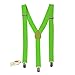 Clown Suspenders - Green Suspenders - Elastic Suspenders - Costume Suspenders - Clown Costume Accessories by CoverYourHair