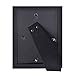 RPJC Solid Wood 3.5x5 Picture Frames and High Definition Glass for Table Top Display and Wall Mounting Photo Frame 2PK Black