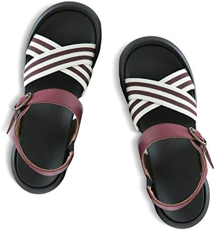 RegettaCanoe Sandals for Women Eggheel Gerbera, Handcrafted Vegan Open Toe Sandals with Orthotic Support, Designed to be Supportive for Heels and Instep