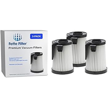 Fette Filter - Dust Cup Filter Compatible with Eureka DCF-10, DCF-14. Compare to Part # 62731, 62396. Pack of 3