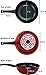 Flamekiss 12-inch Eco Non-stick Fry Pan (100% PTFE & PFOA Chemical Free) w/Nano Ceramic Coating w/Glass Lid (Red)