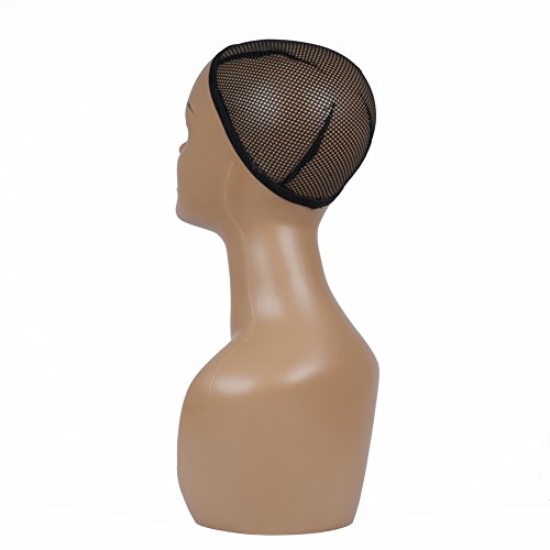 L7 MANNEQUIN 18" Free Standing Tabletop Head Wig Display Female Mannequin Head Hat, Scarf Display A3 - Thumbnail 3