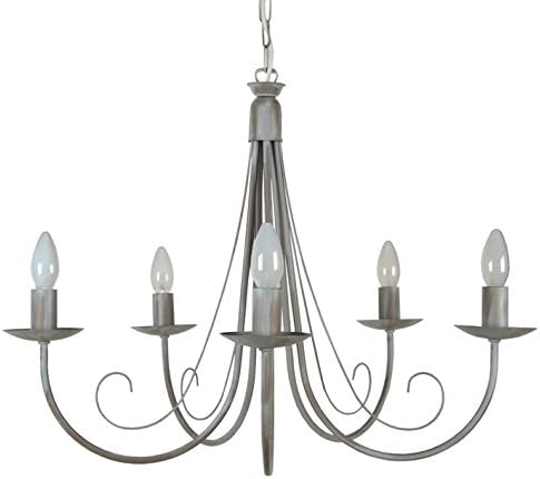 Tosel 20703 Lustre - Côte d'Ivoire, Tube et tôle Acier Peinture époxy, E14,  60 W, Taupe/Blanc: Amazon.fr: Luminaires et Eclairage