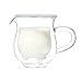 LOHOME (TM) Handcraft Borosilicate Glass Cup Creative Cute Calf and Half Transparent Heat-resisting Double-layer Cow Milk Glass Cup Creamer Pitcher