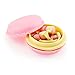 GEARONIC TM Cute 3.5mm in Ear Earphones Earbuds Headset with Macaroon Ear Buds Organizer Box Case Compatible with Smart Phones PC MP3 (Pink)