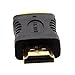 ANRANK AK1913HD 19 Pin HDMI Male to HDMI Male Adapter Coupler for HDTV (2 Pack)