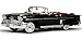 Motor Max 1958 Chevy Impala Convertible, Black 73112 - 1/18 Scale Diecast Model Toy Car