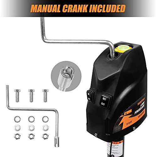 BEETRO 4000 lbs Electric Trailer Jack, Power Tongue Jack for AFrame