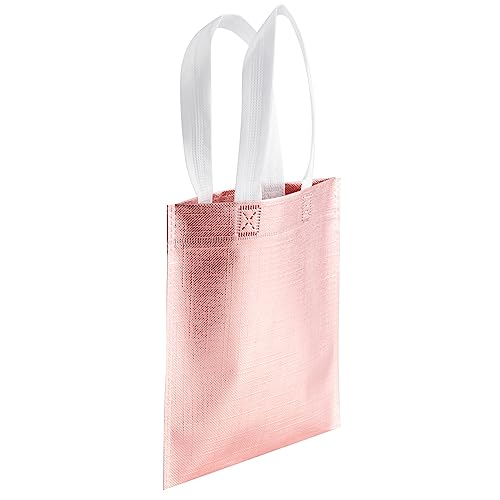 LOOKSGO 12 Pcs Glossy Non-Woven Party Bags Small Gift Bags Tote