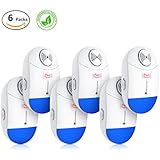 [2018 UPGRADED] Pest Control Ultrasonic Repeller - Mouse Repellent Electronic Plug with Night Light for Indoor Insects, Mice, Spiders, Ant, Bed Bug, Roach, Mosquito, Non-toxic, Human &amp; Pet Safe