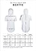 Bertte Mens Hipster Hip Hop Elong Longline Hoodie Side Zipper Short Sleeve T-Shirt, Solid Color White, Large