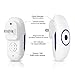 Adoric Wireless Doorbell Kit with 2 Plug-in Receivers and 1 Remote Button Waterproof Operating at 1000 feet Rang with 36 Chimes, 4 Volume Levels, LED Flash, White