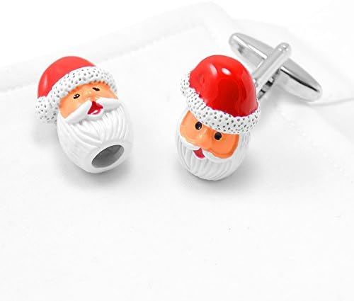 SAVOYSHI One Pairs Santa Claus Mens Cufflinks Ancient Bronze Christmas Business Party Cufflinks