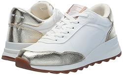 Anne Klein Women's Runner Sneaker, White Multi, 7.5 M