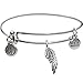 Bangle Bracelet and Wing Charm