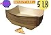Brown Kraft Paper Food Trays Great for Parties, Takeout, Home, food boats disposable bulk brown paper plates- hotdog holder hot dog tray disposable french fries tray(100, 5.75