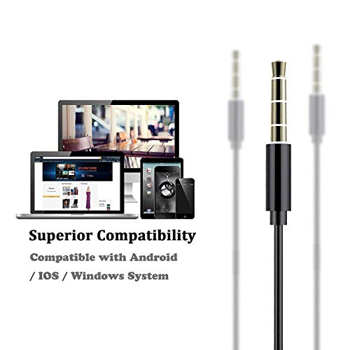 Earphones, BYZ Wired Earbuds with Mic Volume Control,Sweatproof Stereo Bass Noise Cancelling Headphones for Running