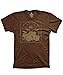 Guerrilla Tees Davinci drummer shirt funny music shirt drumming shirt percussion tshirts, Brown, Large