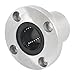 Uxcell a14041900ux0465 LMF20UU 20mm Inner Dia 4 Bolt Flange CNC Router Linear Motion Bearing, 1.3